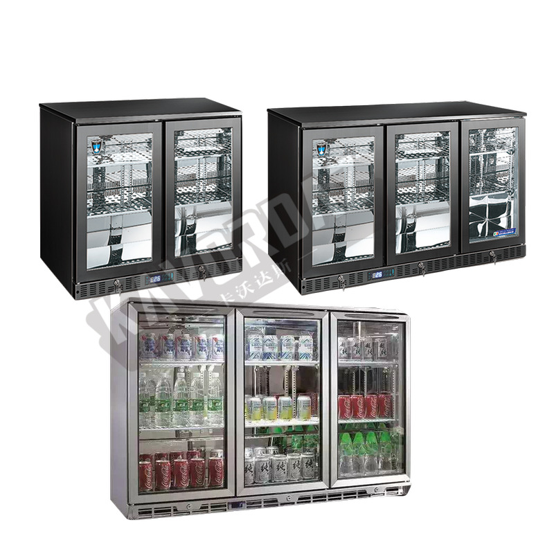 Off stage display of alcoholic beverages, refrigerators, milk tea bars, small refrigerated sake freezers