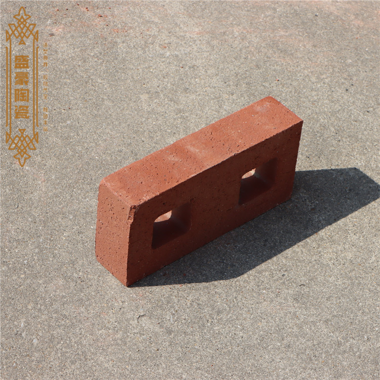 Block bricks, hollow clay bricks, colored pressure resistant bricks, convenient construction of decorative wall bricks for villas