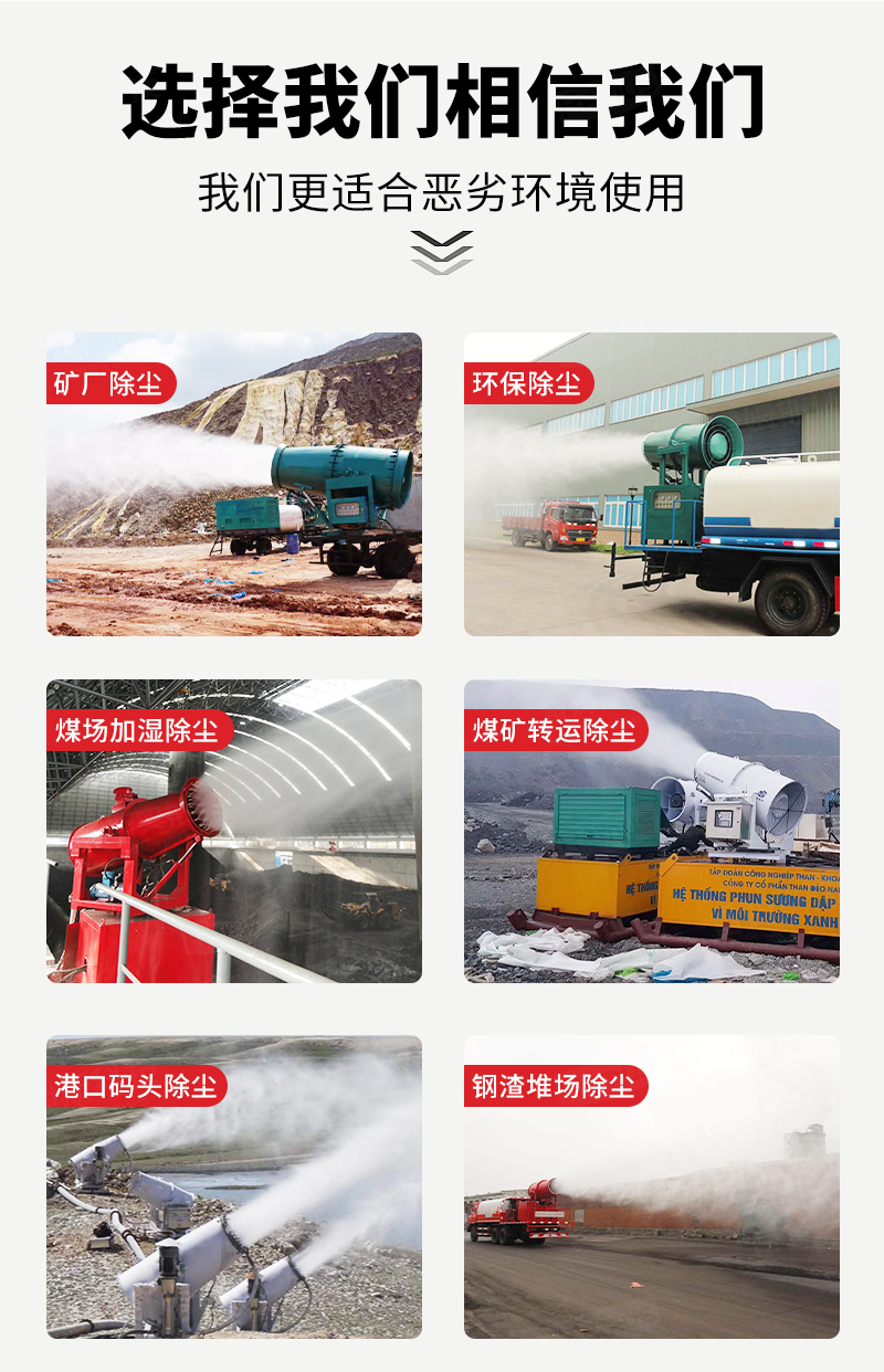 200 meter range dust removal equipment for Rems coal mine remote intelligent fog gun machine