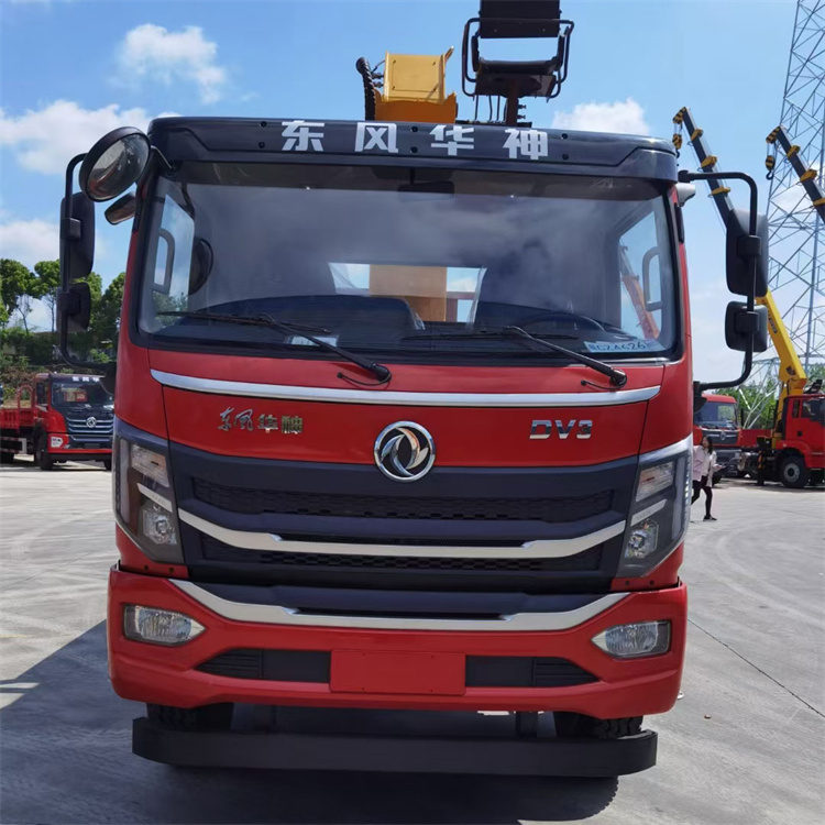 Dongfeng DV3 single bridge truck mounted crane, 8-ton dump crane, XCMG 8-ton truck mounted lifting and transportation vehicle