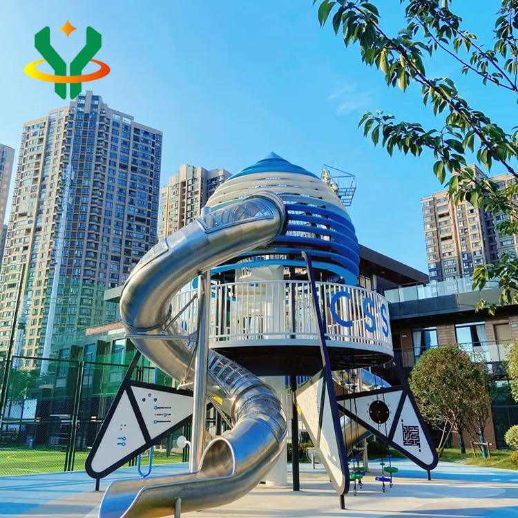 Large outdoor children's playground equipment, shopping mall, outdoor slide scenic area, outdoor playground expansion facilities
