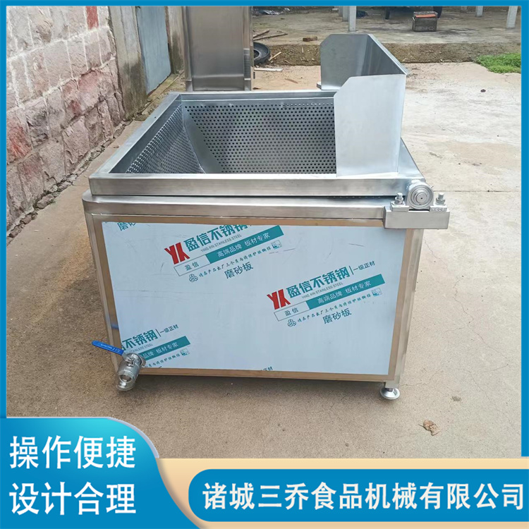 Electrically heated pork belly braised boiling pot, commercial stainless steel large intestine boiling pot, square blanching pot, customized support