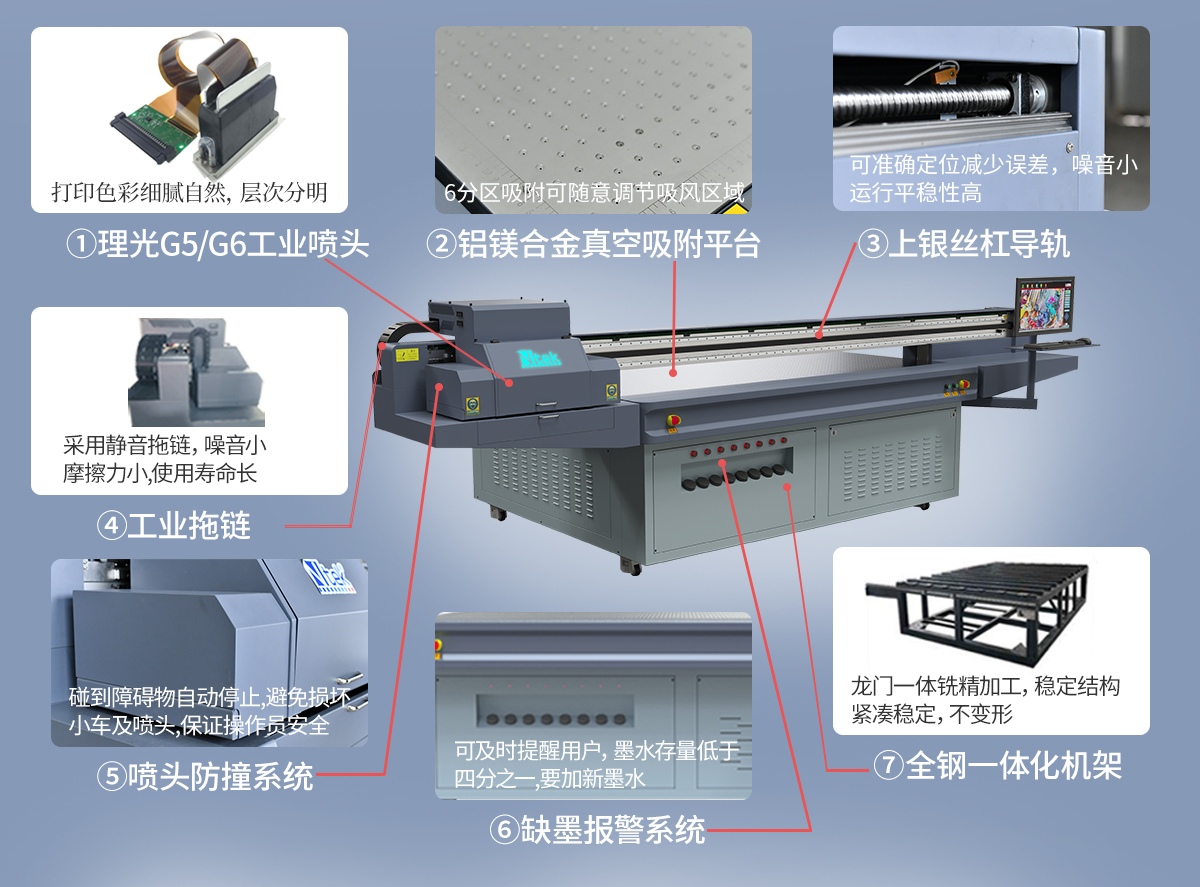 Artificial stone concave convex relief TV background wall UV printer Large Ricoh 3220UV flat printer