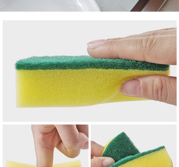 Dishwashing Sponge Block Magic Wipe Kitchen Supplies Cleaning Brush Pot Brush Bowl God Tool Sponge Cleaning Cloth