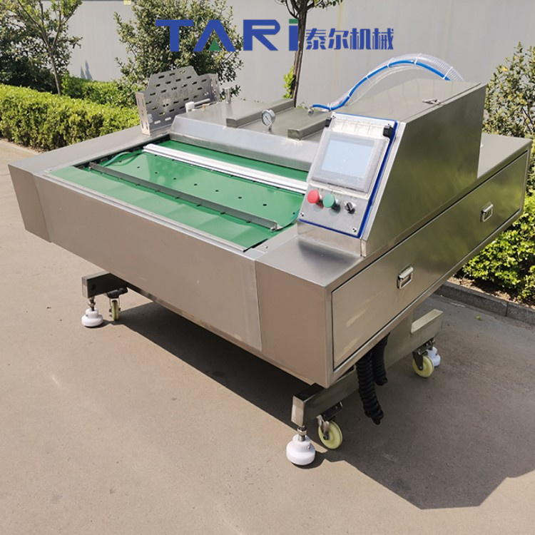Fully automatic rolling vacuum packaging machine for food, tilting type rolling vacuum sealing machine for grains and miscellaneous grains