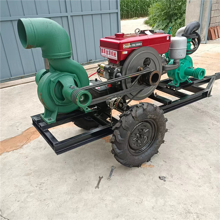 Trailer model 35 horsepower diesel engine with 10 inch large flow mixed flow pump and high lift pump