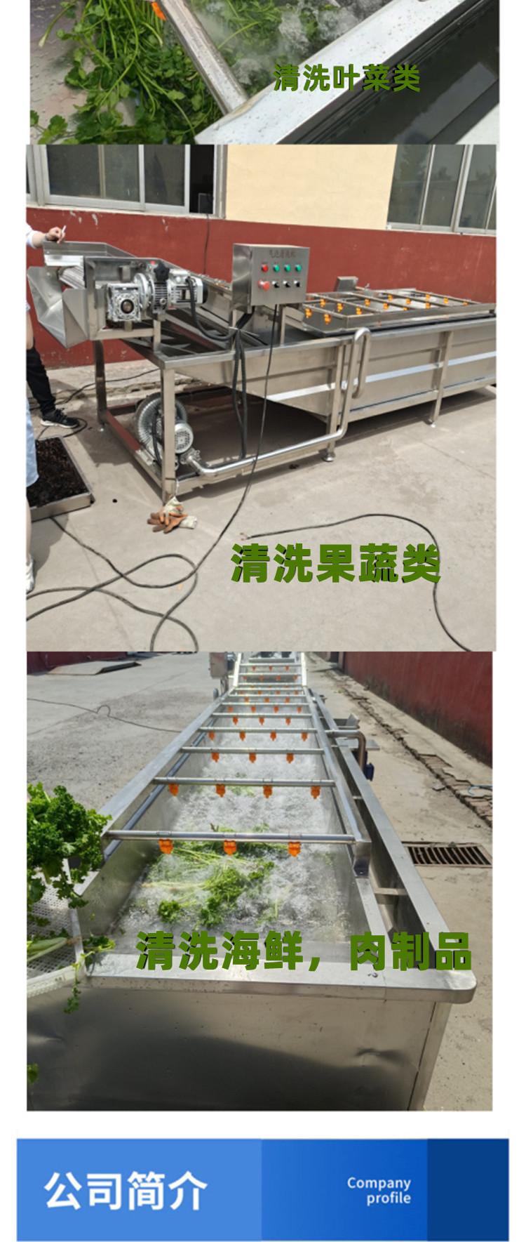 Jingxiang Brand Colored Pepper Bubble Cleaning Machine Fruit Cucumber Cleaning Assembly Line Fern Vegetable Cleaning Equipment