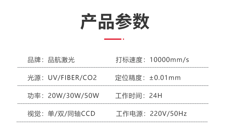 Visual laser marking machine does not require manual placement of parts, and automatic CCD recognition is efficient and labor-saving