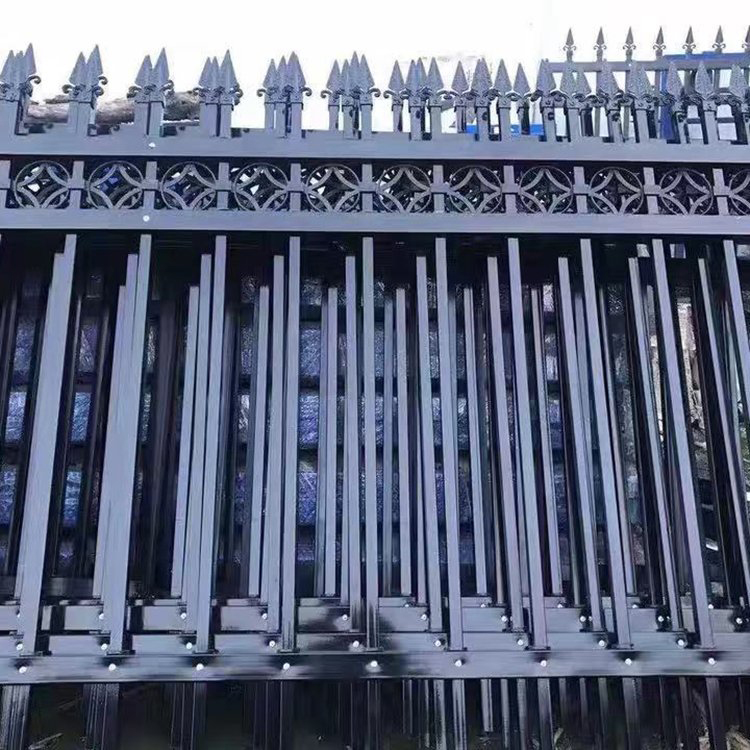 Thickened zinc steel fence net for residential areas, school spray plastic fence fence fence, Baokun balcony fence, customizable