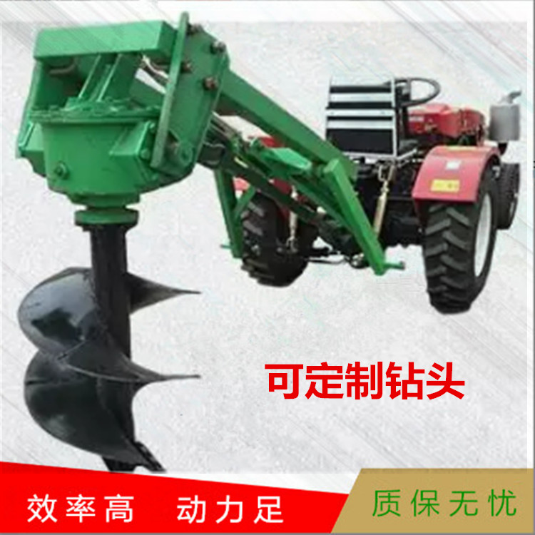 Gasoline type fast spiral drilling machine, single person two-stroke excavator, drill bit customization factory