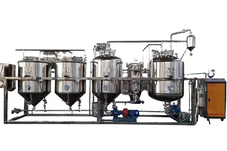 Vegetable oil refining equipment/complete equipment for oil squeezing and refining/oil refining machine