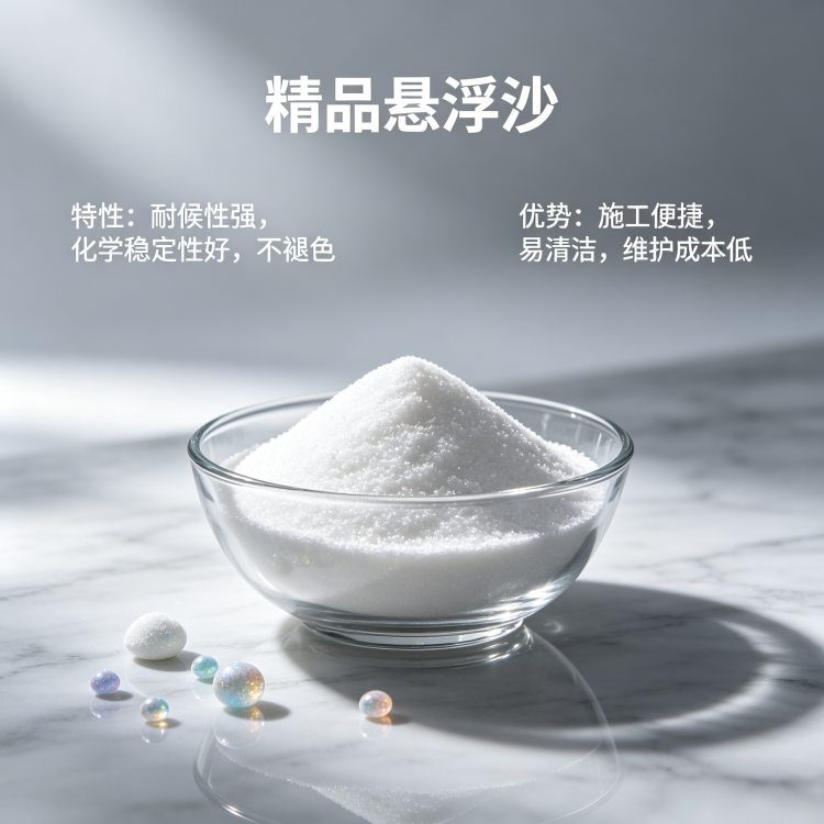 厂家供应环氧地坪彩砂自流平悬浮砂40-60目流动性好树脂砂规格全