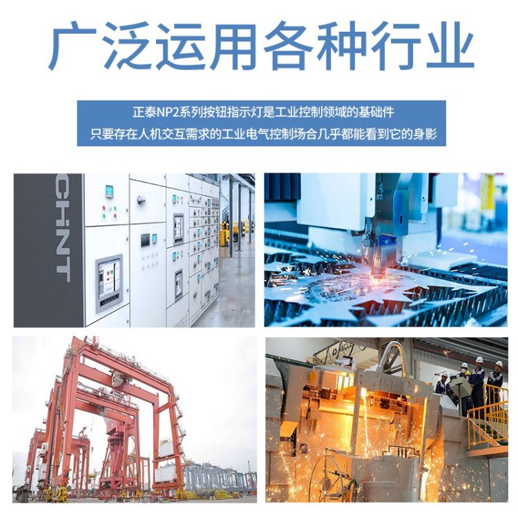正泰按钮开关NP2-BA自复位平头急停BC蘑菇头BD旋钮BG钥匙钮开关