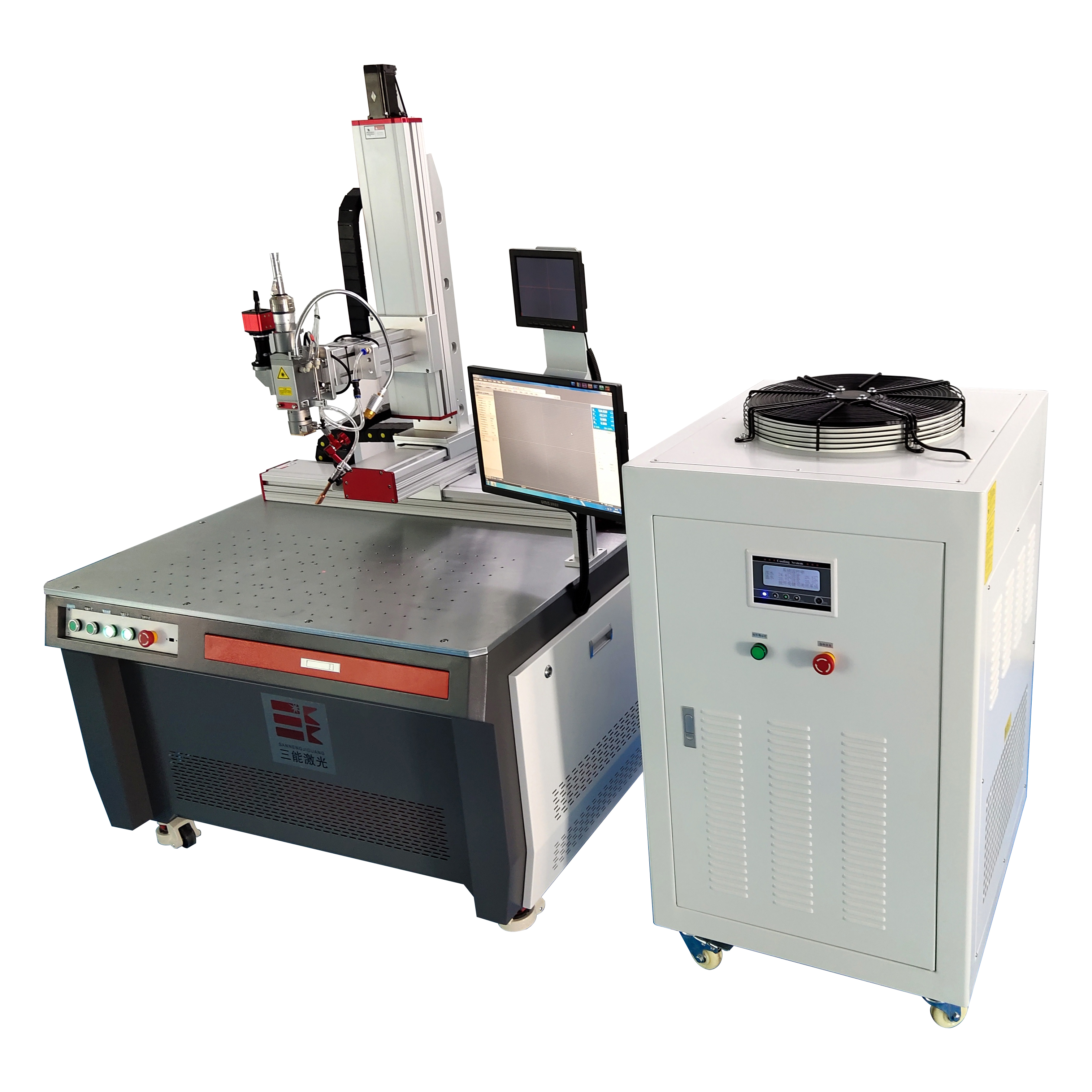 Three energy laser production research and development battery explosion-proof valve battery cover cap mobile phone camera laser spot welding machine