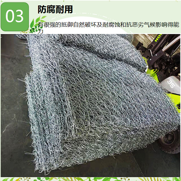 Shixiong galvanized gabion mesh 4 * 1 * 1 PVC coated double partition Renault pad available in stock for customization