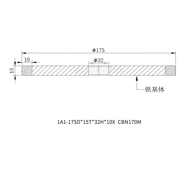 Customized Parallel Metal Bond Cubic Boron Nitride Grinding Wheel CBN170 Quenched Steel Continuous Processing and One Step Forming