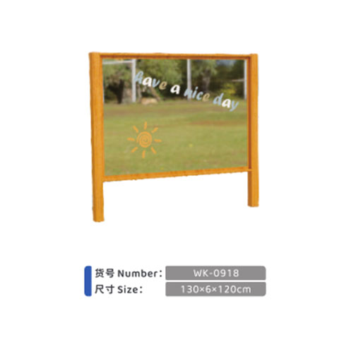 Anticorrosive wooden transparent painting board for children's outdoor graffiti frame, double-sided blackboard, wooden acrylic flush painting frame