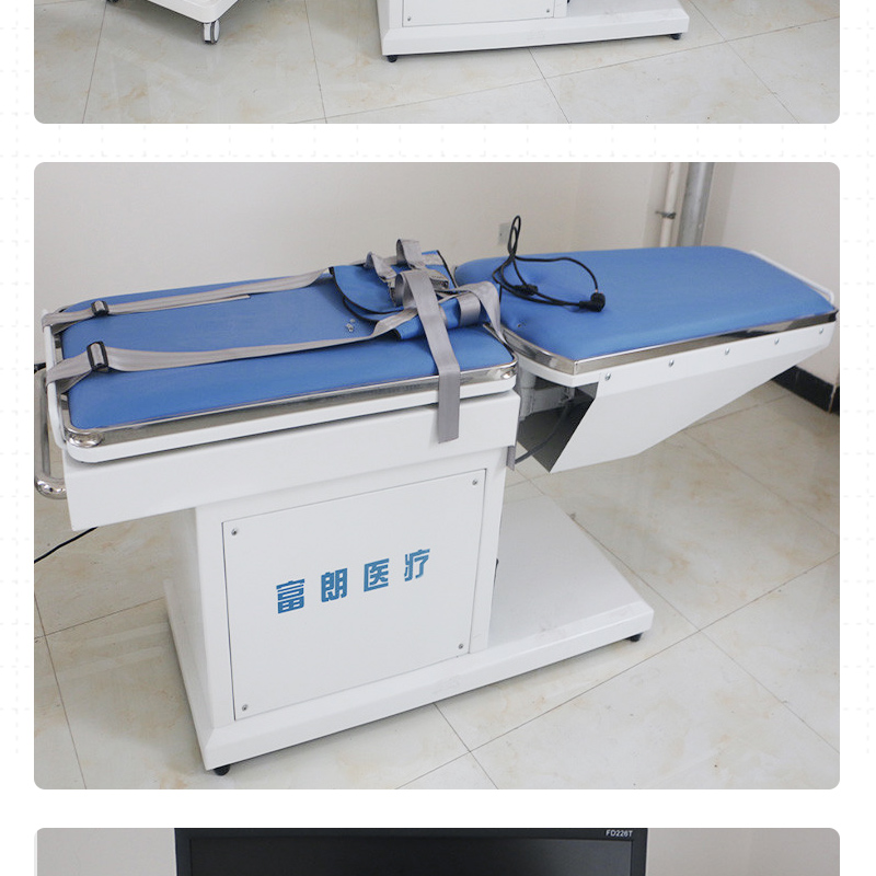 Fulang Medical Stainless Steel 3D Cervical and Lumbar Spinal Electric Traction Bed with Low Noise Design and Translatability