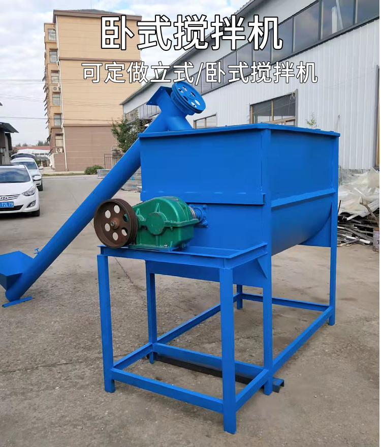 Manufacturer's sales of horizontal mixers, specialized corn particle concentrated mixers for breeding plants