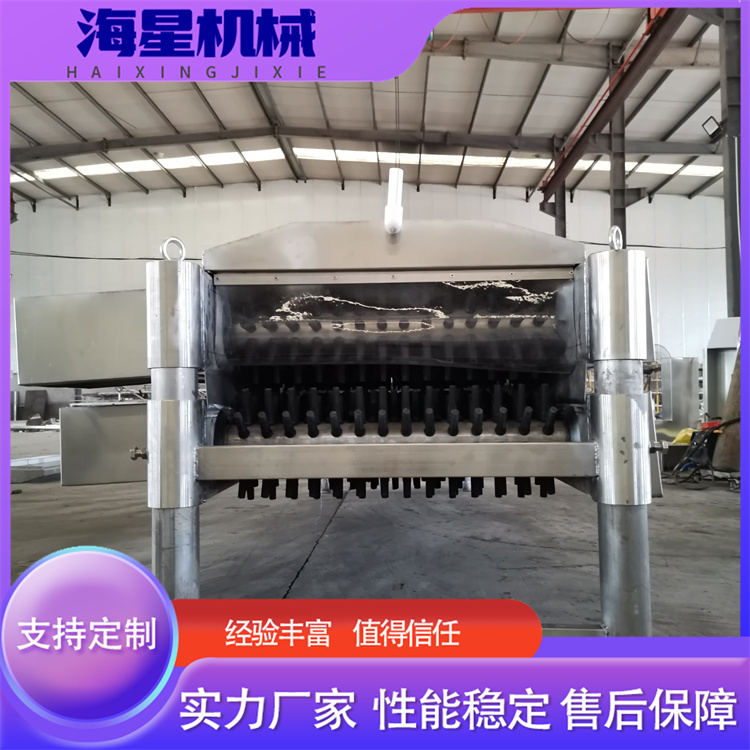 Horizontal hair removal machine for poultry slaughter, broiler chickens, meat and duck hair removal equipment, fully automatic poultry hair removal machine