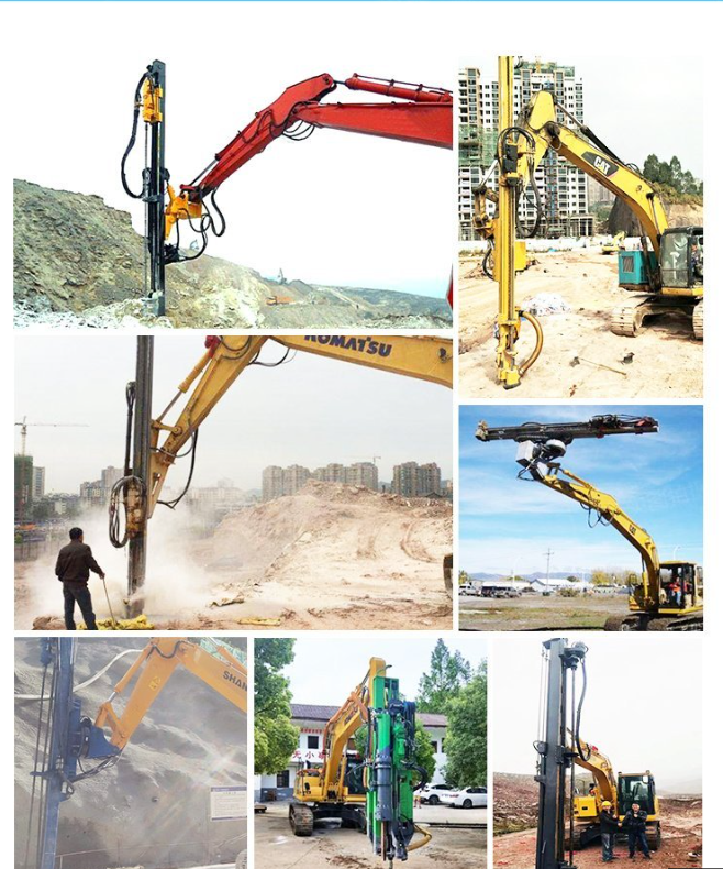 Customized version for excavator to down-hole drilling machine, customized manufacturer for excavator to rock drill