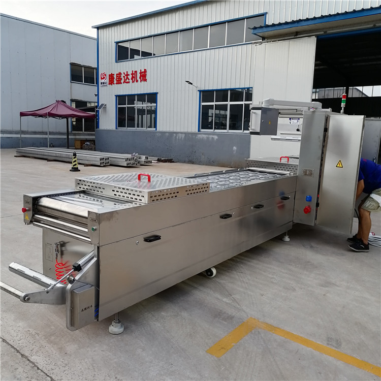 Full automatic stretch film Vacuum packing equipment Food continuous Vacuum packing stainless steel packaging machine