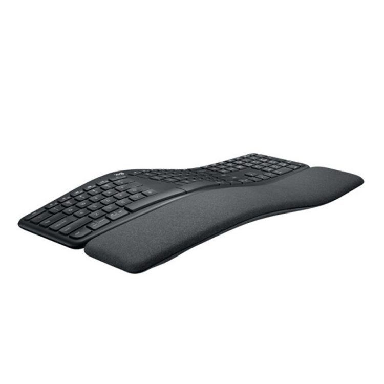 罗技无线蓝牙人体工学键盘 笔记本台式电脑K860 黑金石礼品 图片 4