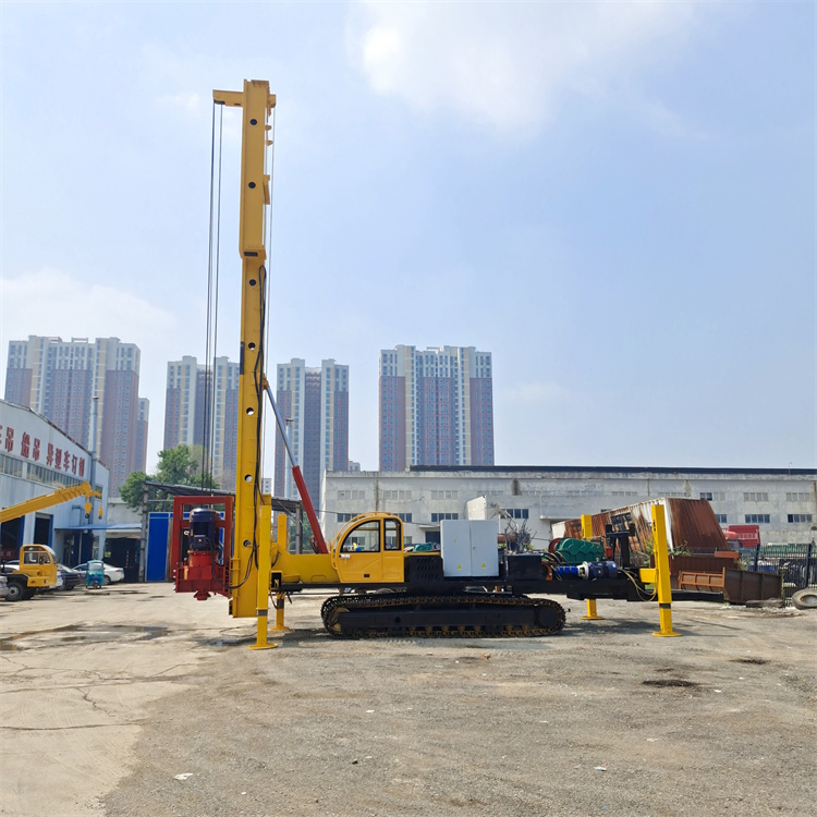 20 meter CFG crawler pile driver hydraulic dual power head construction site drilling machine foundation long spiral drilling machine