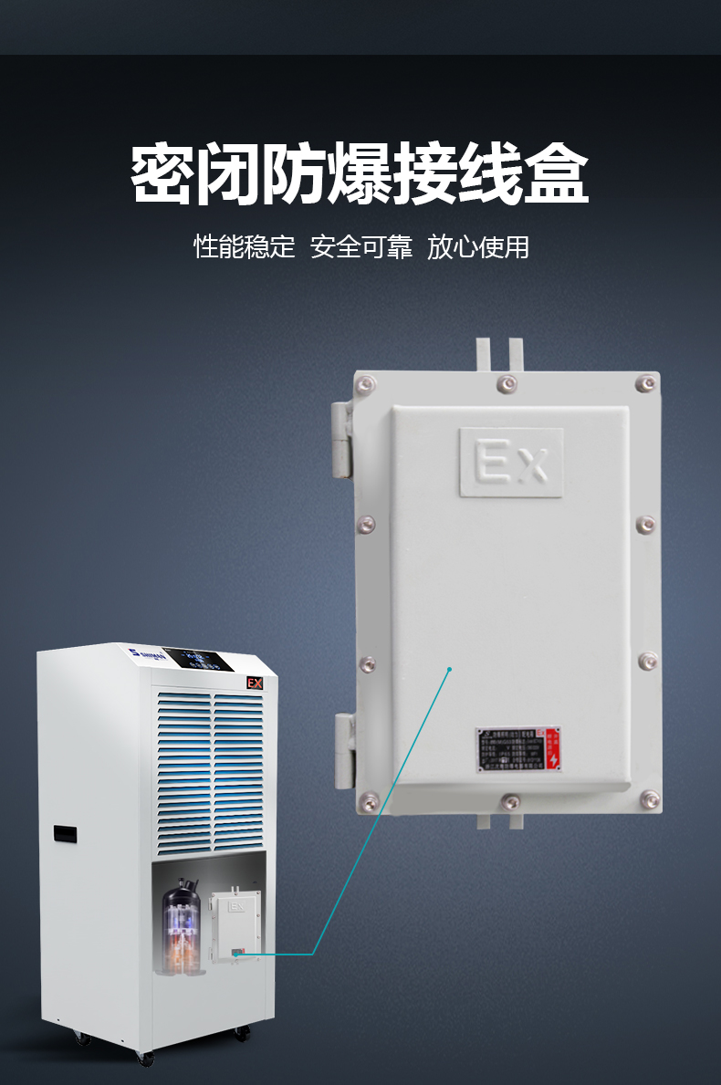 Wet man explosion-proof Dehumidifier temperature regulating cooling dehumidifier explosive flammable factory workshop chemical electric civil air defense