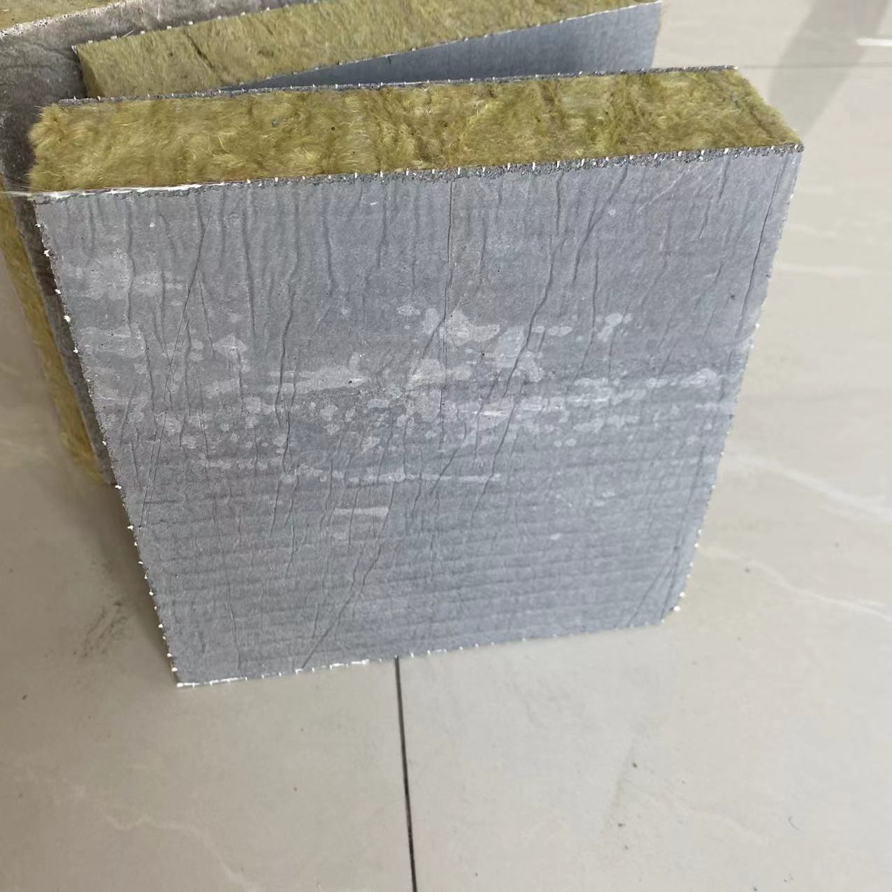 Exterior wall hydrophobic rock wool board A-grade fireproof roof interlayer soundproofing board mortar paper rock wool