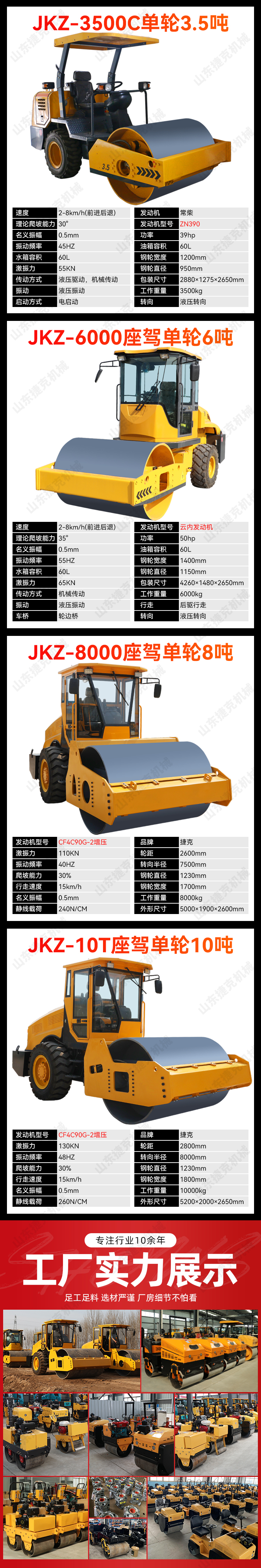 1 ton 8 vibration single wheel dual wheel engineering seat mounted lawn roller Small roller 3 ton vibration