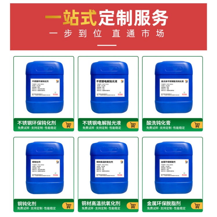 南新志成 水性封孔剂 金属封闭剂 表面处理防锈剂 不锈钢环保钝化液厂