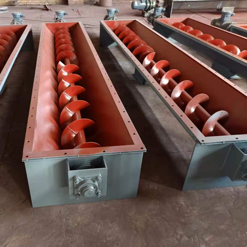 U-shaped 300 feeder, lining plate feeder, Xinjunze feeder for tube type twisted dragon mixing station of shaftless screw conveyor