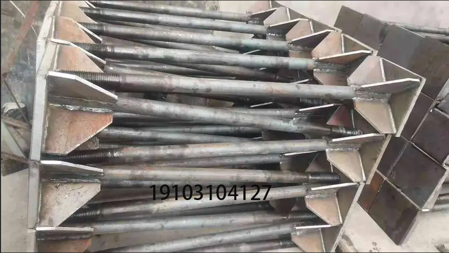 Embedded welding hot-dip galvanized anchor bolts U-shaped, L-shaped, J-shaped, 7-shaped, and 9-shaped welding plates support customization