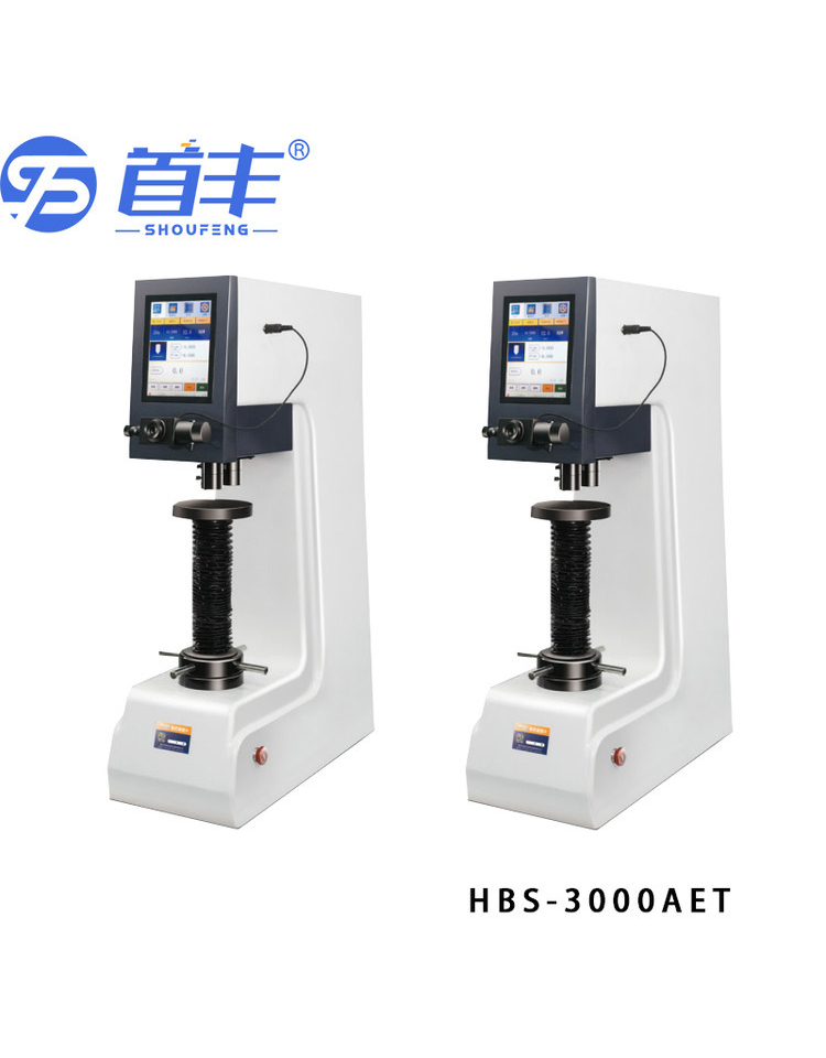 HBS-3000AET touch screen digital Brinell hardness tester with simple operation and automatic turret