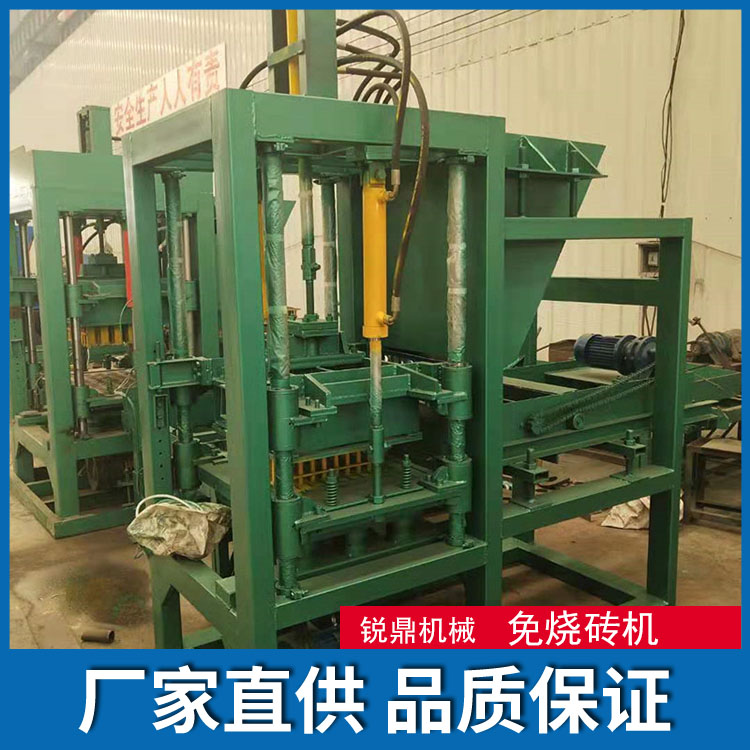 New type of unburned brick machine: Grass planting brick, slope protection brick, permeable brick, bread brick, brick making equipment, Ruiding Machinery