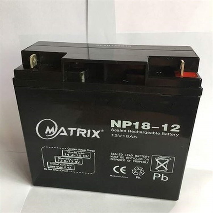 MATRIX蓄电池NP18-12矩阵铅酸电池12V18AH仪器 直流屏配套